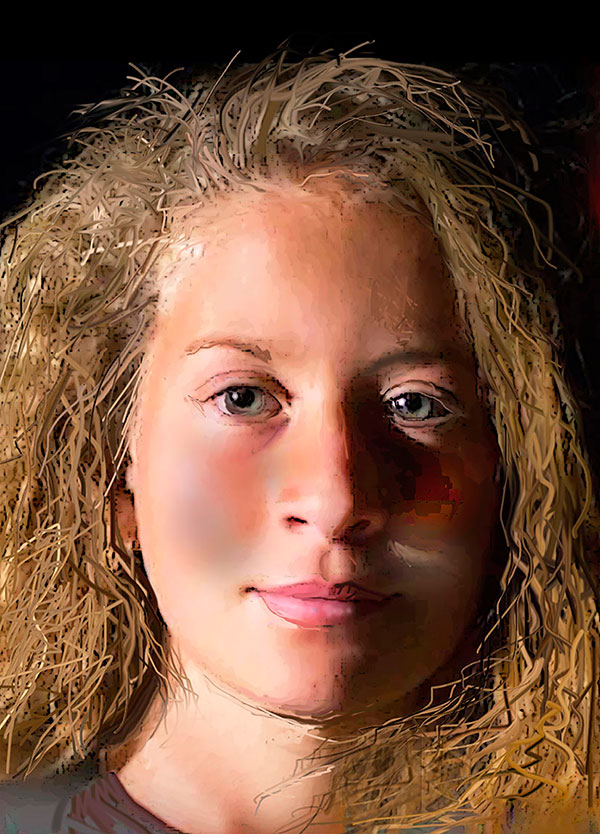 Retrato de Ahed Tamimi