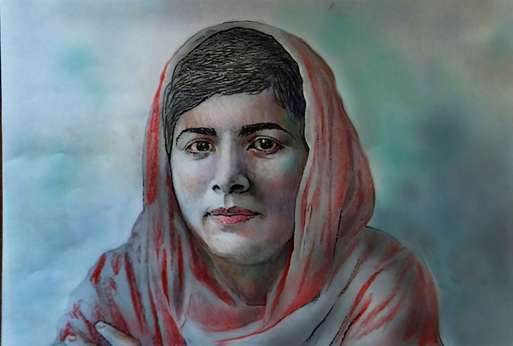 Retrato de Malala