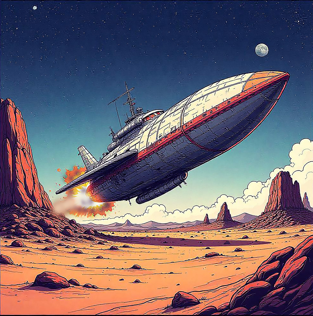 Dibujos para el cuento «Antigravitación»