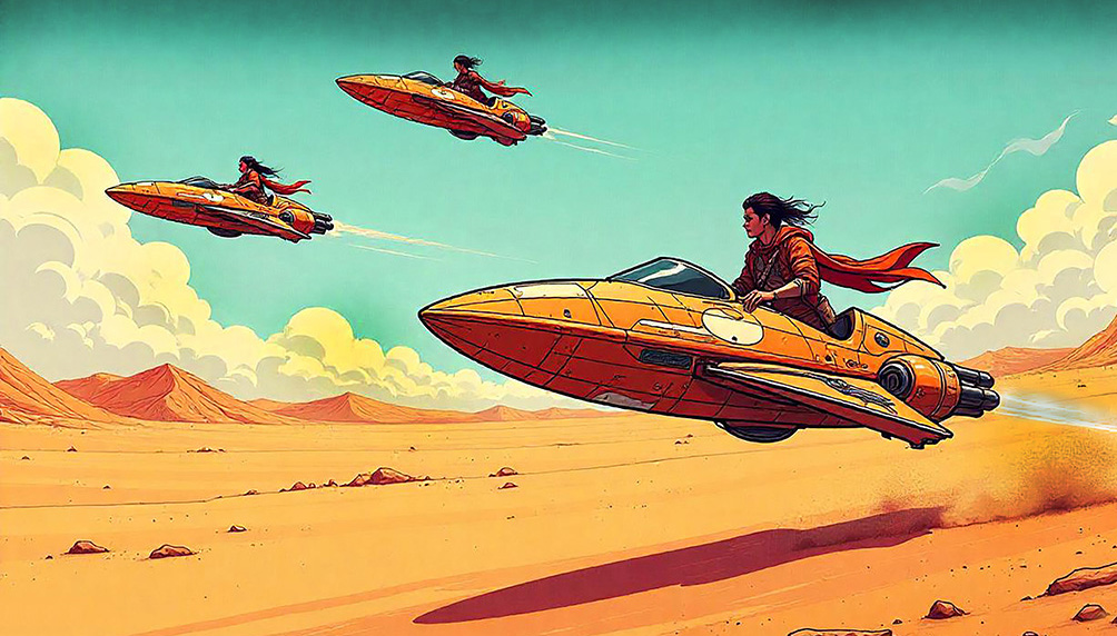 Dibujos para el cuento «Antigravitación»