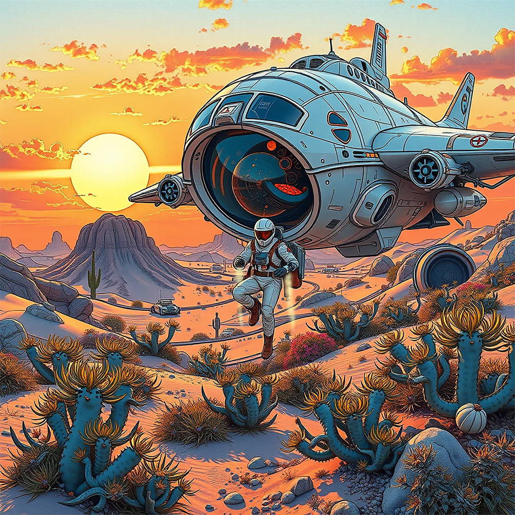 Dibujos para el cuento «Antigravitación»